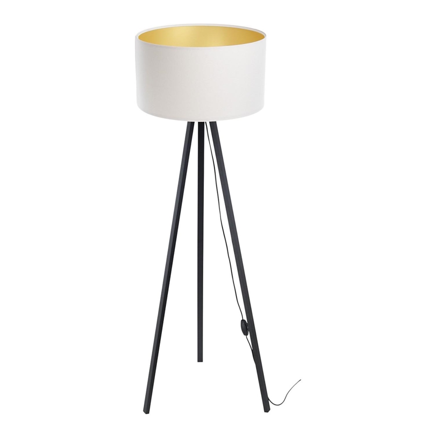 Candeeiro de chão STANDART 1xE27/60W/230V branco/preto