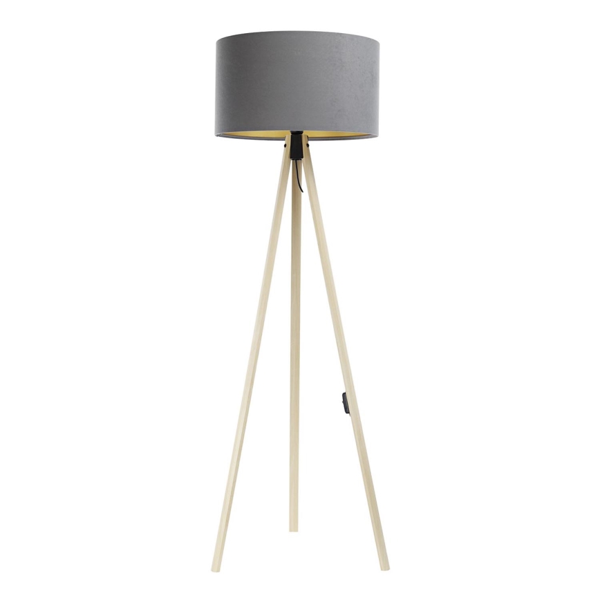 Candeeiro de chão STANDART 1xE27/60W/230V cinzento/bege