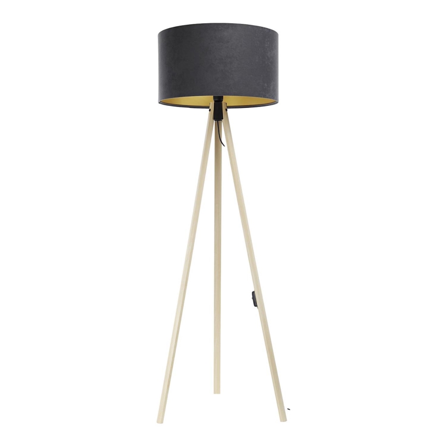 Candeeiro de chão STANDART 1xE27/60W/230V cinzento/bege