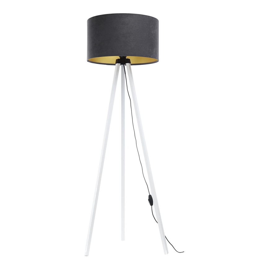 Candeeiro de chão STANDART 1xE27/60W/230V cinzento/branco
