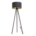Candeeiro de chão STANDART 1xE27/60W/230V cinzento/castanho