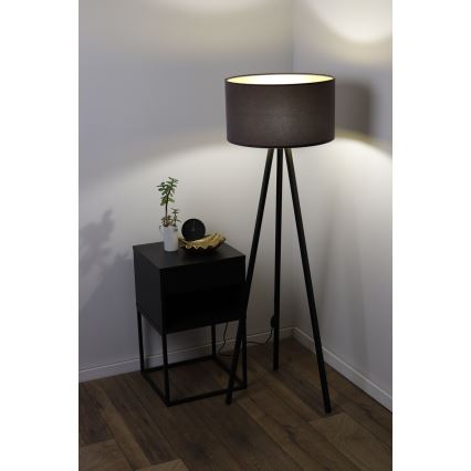 Candeeiro de chão STANDART 1xE27/60W/230V cinzento/castanho