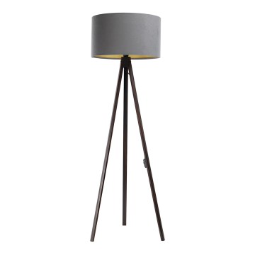 Candeeiro de chão STANDART 1xE27/60W/230V cinzento/castanho