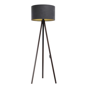 Candeeiro de chão STANDART 1xE27/60W/230V cinzento/castanho
