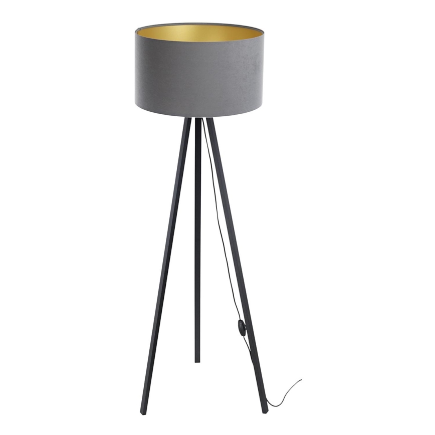 Candeeiro de chão STANDART 1xE27/60W/230V cinzento/preto