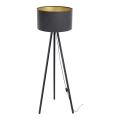 Candeeiro de chão STANDART 1xE27/60W/230V cinzento/preto