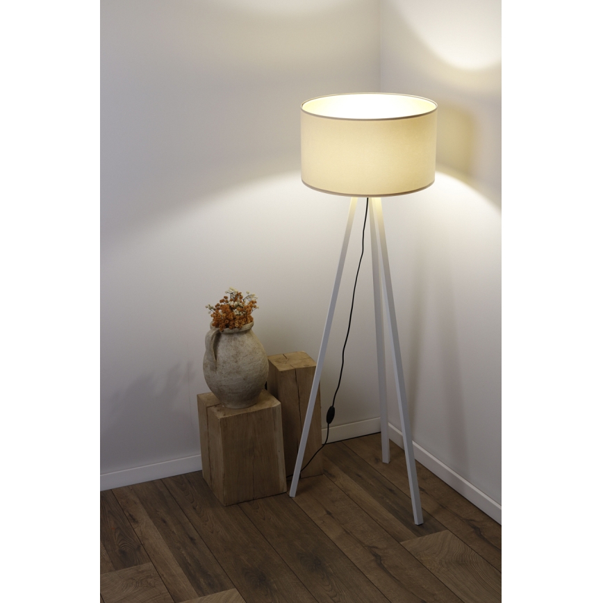 Candeeiro de chão STANDART 1xE27/60W/230V cremoso/branco