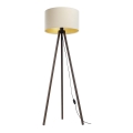 Candeeiro de chão STANDART 1xE27/60W/230V cremoso/castanho