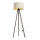 Candeeiro de chão STANDART 1xE27/60W/230V cremoso/castanho
