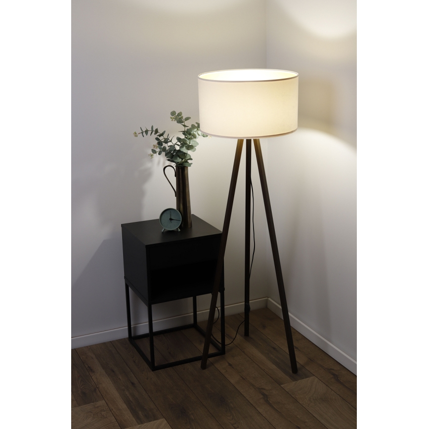 Candeeiro de chão STANDART 1xE27/60W/230V cremoso/preto