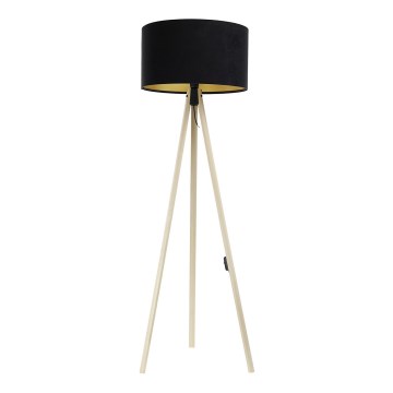 Candeeiro de chão STANDART 1xE27/60W/230V preto/bege