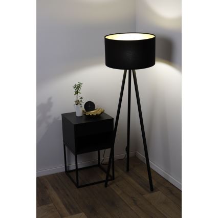 Candeeiro de chão STANDART 1xE27/60W/230V preto/castanho