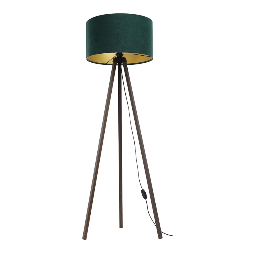 Candeeiro de chão STANDART 1xE27/60W/230V verde/castanho
