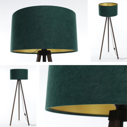 Candeeiro de chão STANDART 1xE27/60W/230V verde/castanho