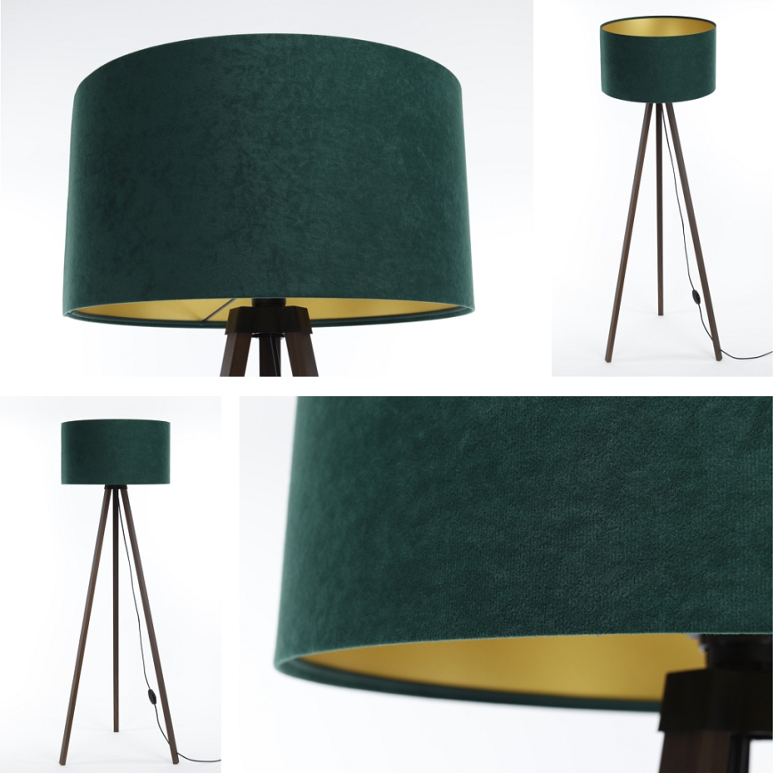 Candeeiro de chão STANDART 1xE27/60W/230V verde/castanho