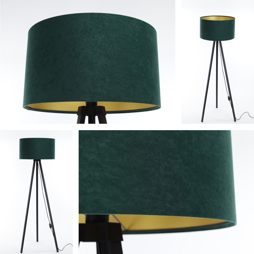Candeeiro de chão STANDART 1xE27/60W/230V verde/preto