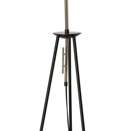 Candeeiro de chão TAFLO 1xE27/60W/230V branco/preto/dourado