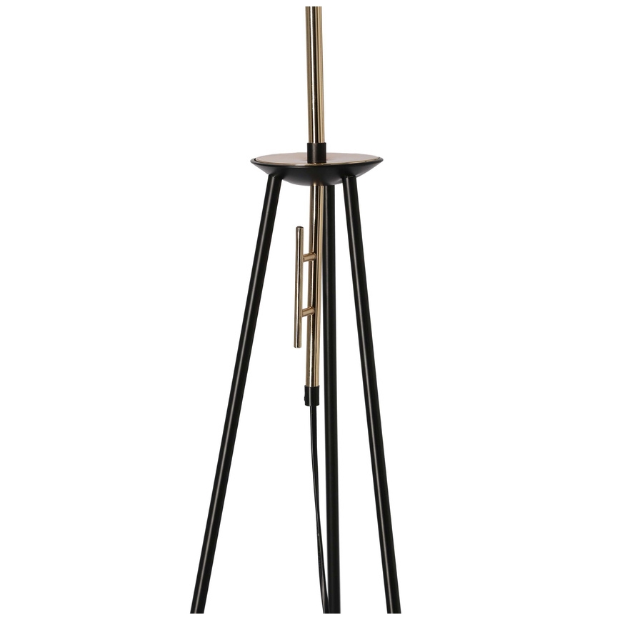 Candeeiro de chão TAFLO 1xE27/60W/230V branco/preto/dourado