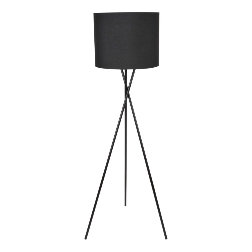Candeeiro de chão TEKLA 1xE27/20W/230V preto