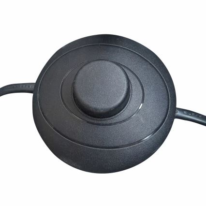 Candeeiro de chão TEKLA 1xE27/20W/230V preto