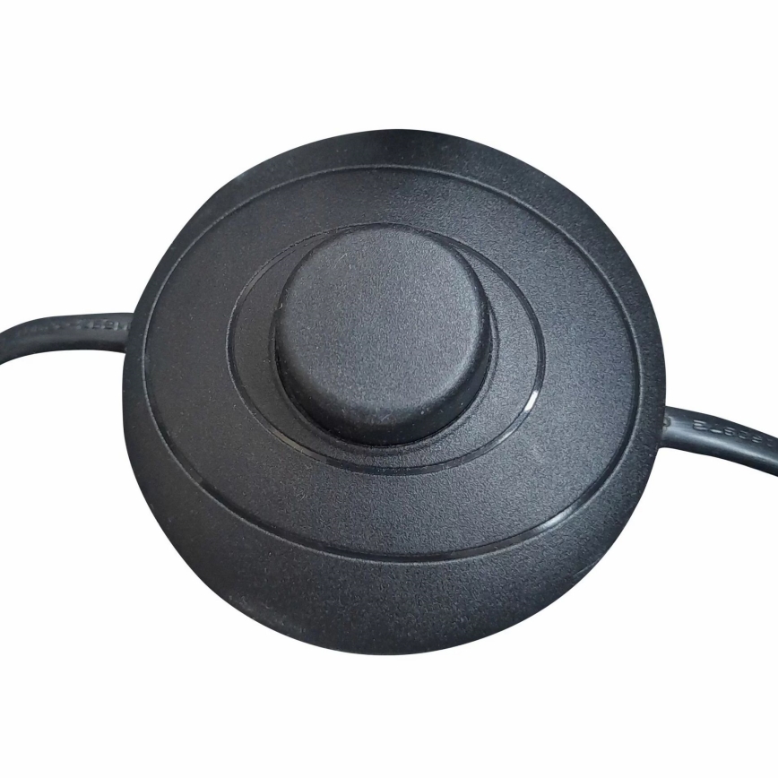 Candeeiro de chão TEKLA 1xE27/20W/230V preto