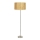 Candeeiro de chão TIMBER 1xE27/60W/230V bege/cromado mate