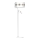 Candeeiro de chão ULTIMO 1xE27/40W/230V + 1xGU10/MR11/7W branco