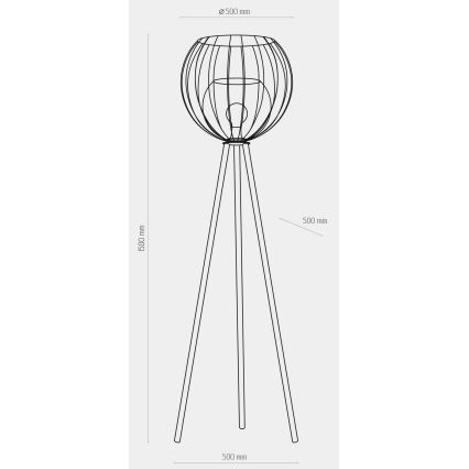 Candeeiro de chão UNIVERSO 1xE27/60W/230V