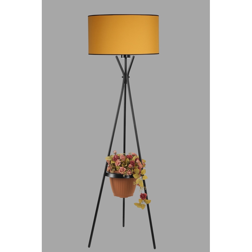 Candeeiro de chão VENEDIK 1xE27/60W/230V laranja/preto