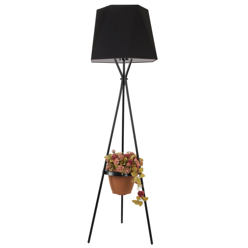 Candeeiro de chão VENEDIK 1xE27/60W/230V preto