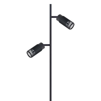 Candeeiro de chão VERTICAL 2xGU10/8W/230V preto