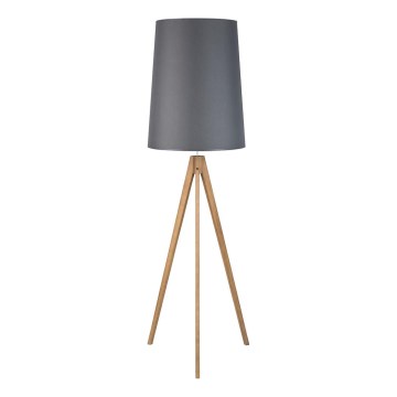 Candeeiro de chão WALZ 1xE27/25W/230V cinzento/madeira
