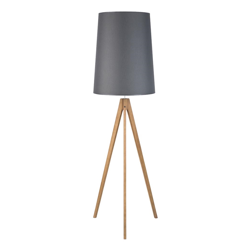 Candeeiro de chão WALZ 1xE27/25W/230V cinzento/madeira