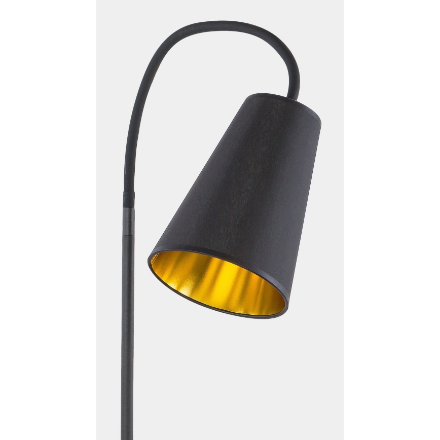 Candeeiro de chão WIRE 1xE27/15W/230V preto/dourado