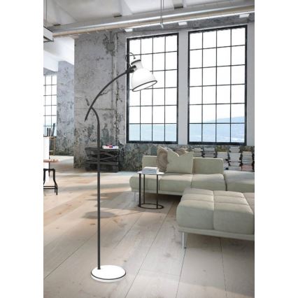 Candeeiro de chão ZUMBA 1xE27/40W/230V branco/preto