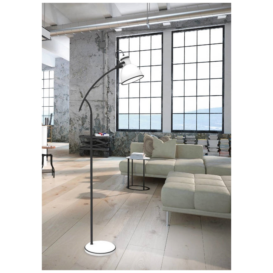Candeeiro de chão ZUMBA 1xE27/40W/230V branco/preto