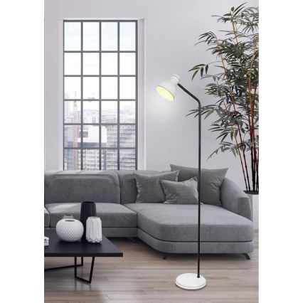 Candeeiro de chão ZUMBA 1xE27/40W/230V branco/preto