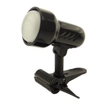 Candeeiro de clipe KD 1xE27/24W/230V preto