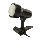 Candeeiro de clipe KD 1xE27/24W/230V preto
