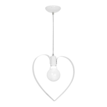Candeeiro de criança LOVE 1xE27/60W/230V branco