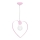 Candeeiro de criança LOVE 1xE27/60W/230V rosa claro