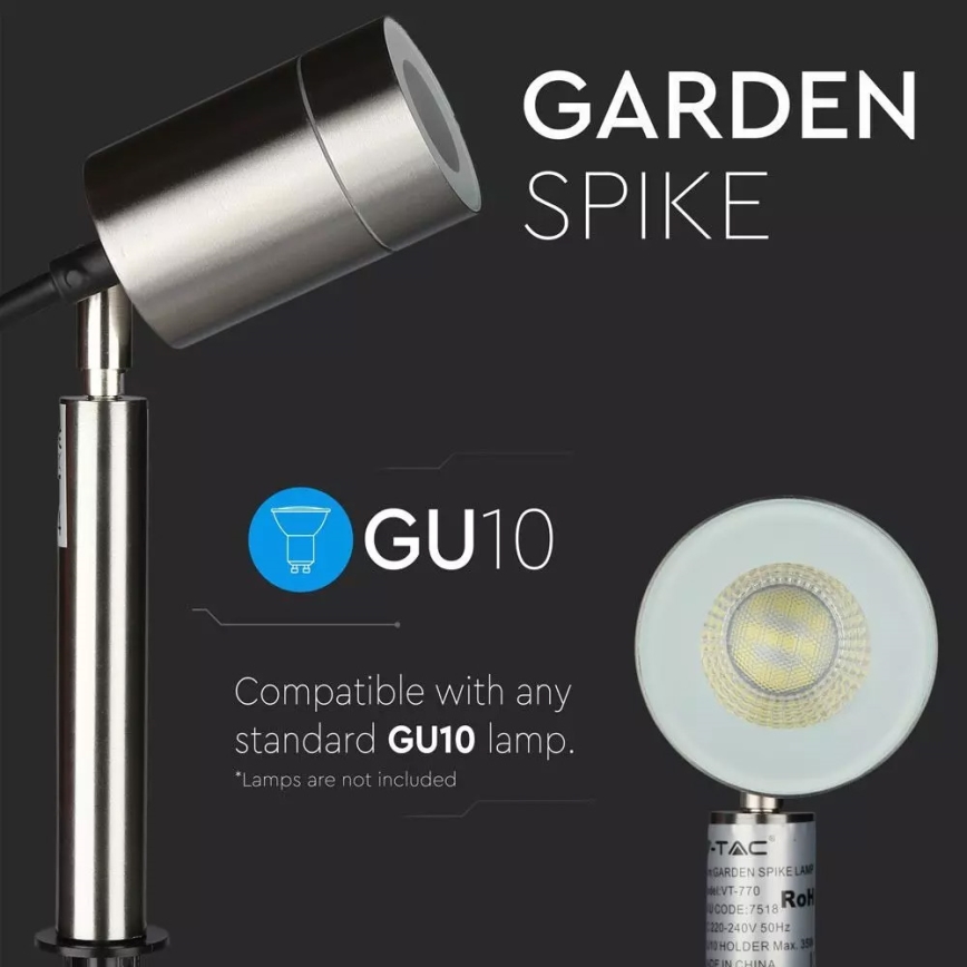 Candeeiro de exterior 1xGU10/35W/230V IP44