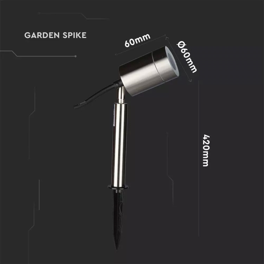 Candeeiro de exterior 1xGU10/35W/230V IP44
