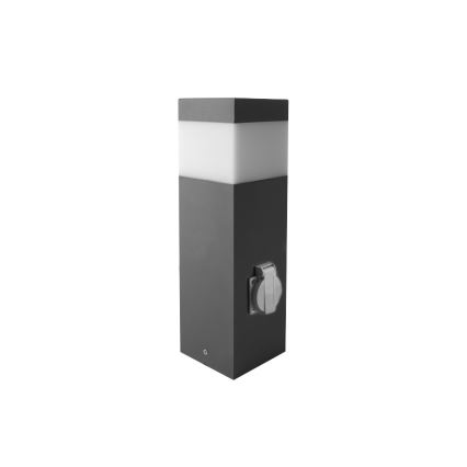 Candeeiro de exterior com sensor e tomada GARD 1xE14/60W/230V IP44