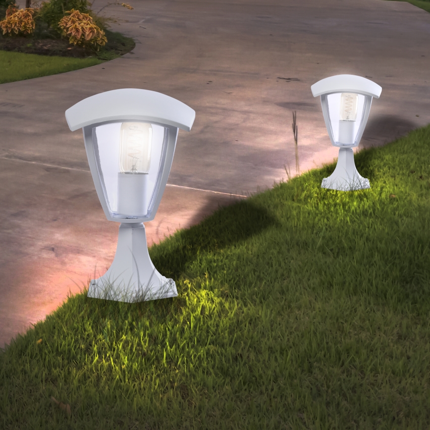 Candeeiro de exterior FOX 1xE27/40W/230V IP44 branco