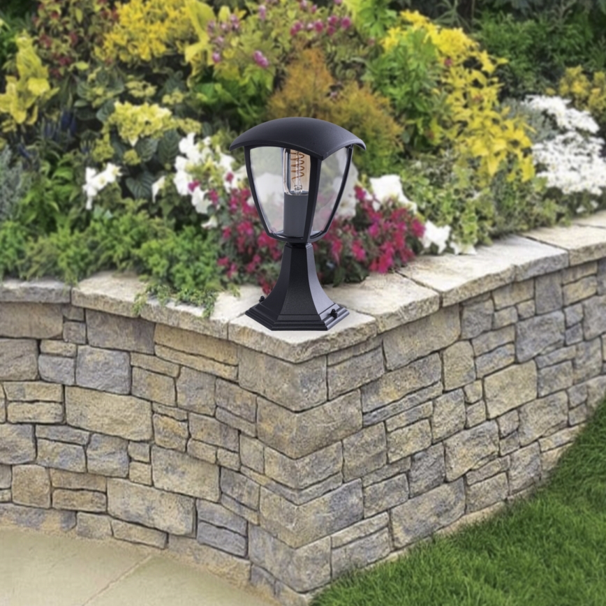 Candeeiro de exterior FOX 1xE27/40W/230V IP44 preto antigo