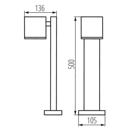 Candeeiro de exterior GORI 1xGU10/35W/230V IP44