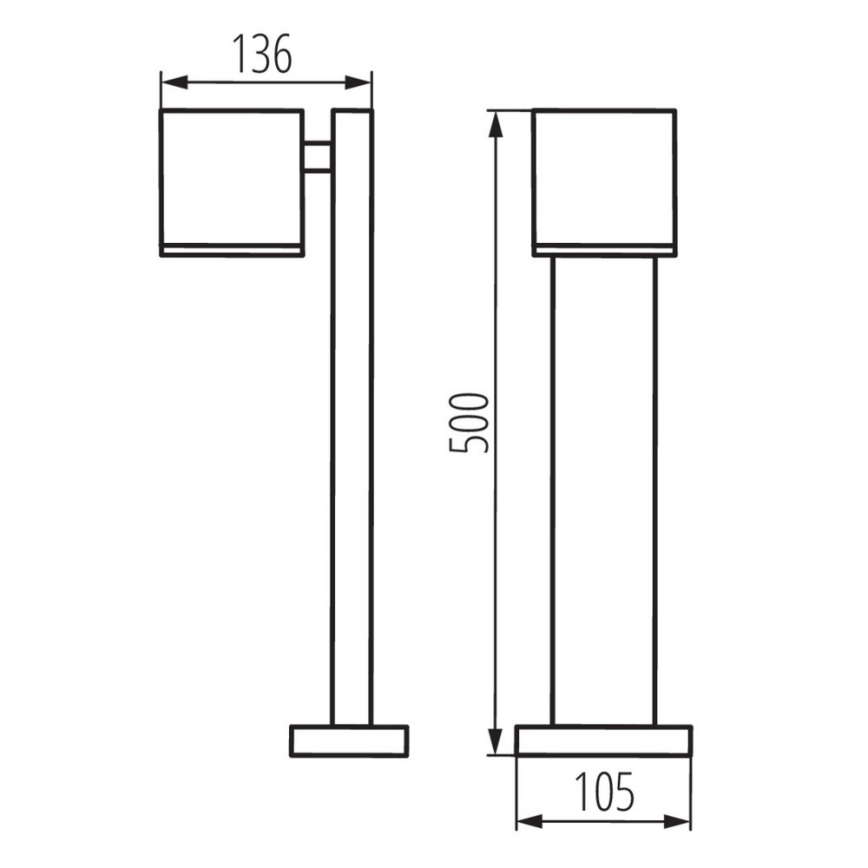 Candeeiro de exterior GORI 1xGU10/35W/230V IP44