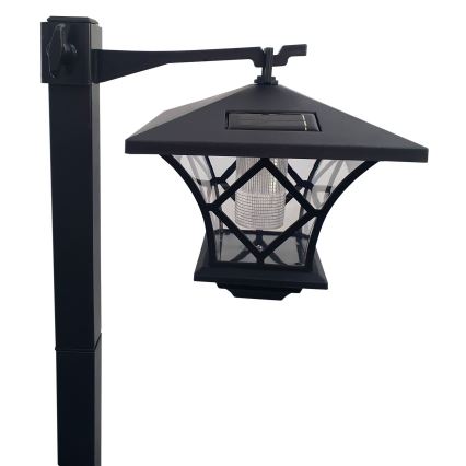 Candeeiro de exterior LED Solar 3em1 LED/1,2V IP44 preto