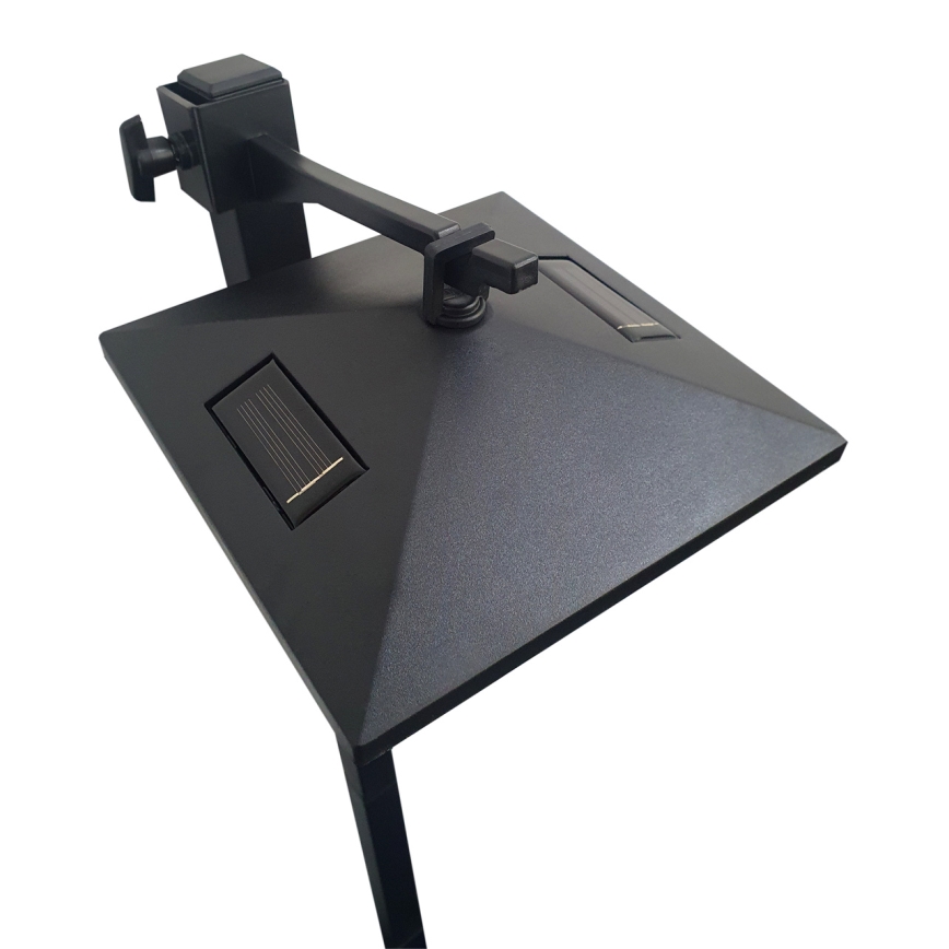 Candeeiro de exterior LED Solar 3em1 LED/1,2V IP44 preto